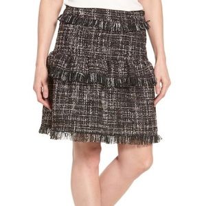 NWT [Halogen] Raw Edge Tweed Skirt - 2